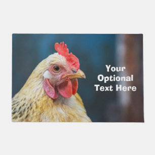 Custom Text Chicken Doormat