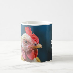 Custom Text Chicken mugs