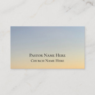Custom Text Christian Church Pastor Personalised  Business Card