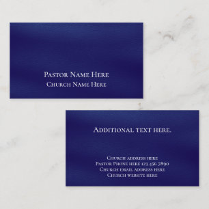 Custom Text Christian Church Pastor Personalised  Business Card