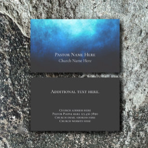 Custom Text Christian Church Pastor Personalised Business Card