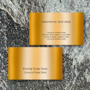 Custom Text Christian Church Pastor Personalised  Business Card