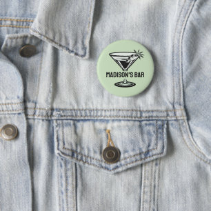 Custom Text Cocktail 6 Cm Round Badge