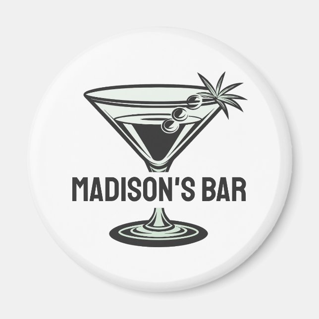 Custom Text Cocktail Magnet (Front)