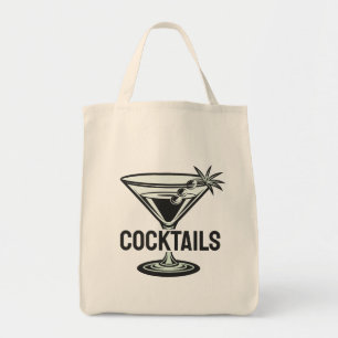 Custom Text Cocktails Tote Bag