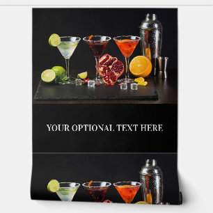 Custom Text Cocktails Wallpaper