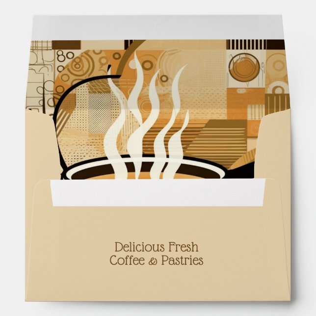 Custom Text Coffee Envelope (Back (Bottom))