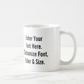 Custom Text Coffee Mug