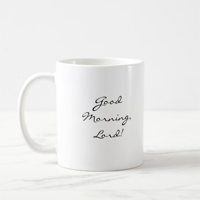 Custom Text Coffee Mug (Left)