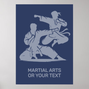 Custom Text & Color Martial Arts Poster