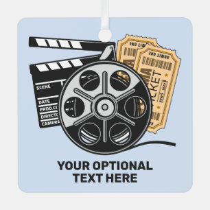 Custom Text & Color Movie Metal Tree Decoration