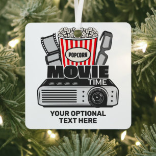 Custom Text & Color Movie Time Metal Tree Decoration