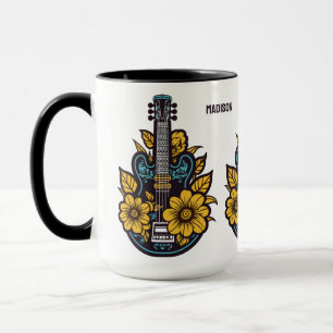 Custom Text & Color Ukulele Mug