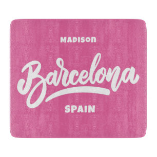 Custom Text & Colour Barcelona Cutting Board