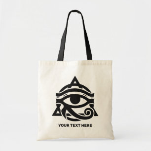 Custom Text & Colour Eye of Horus Tote Bag