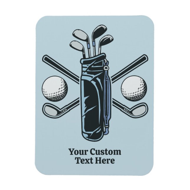 Custom Text & Colour Golf Magnet (Vertical)