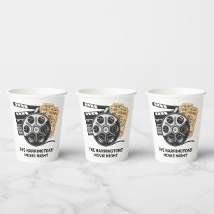 Custom Text & Colour Movie Paper Cups