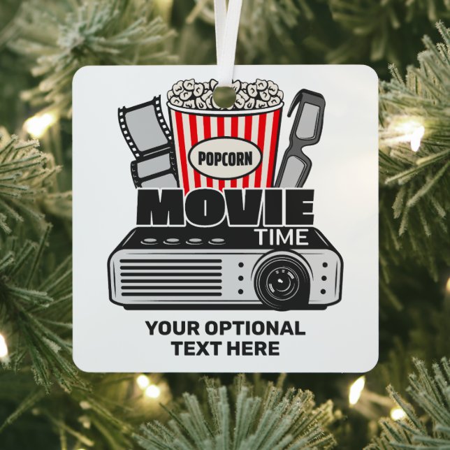 Custom Text & Colour Movie Time Metal Tree Decoration (Insitu)