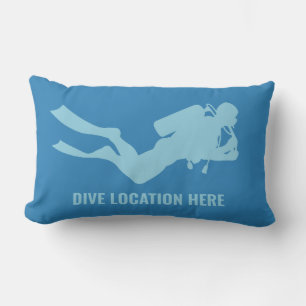 Custom Text & Colour Scuba Diving Lumbar Cushion