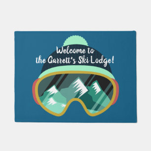 Custom Text & Colour Ski Lodge doormat
