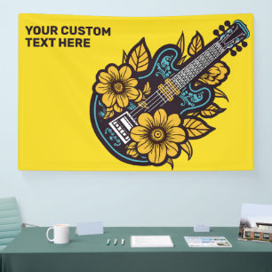 Custom Text & Colour Ukulele Banner