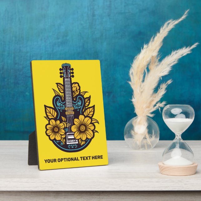 Custom Text & Colour Ukulele Plaque (Side)