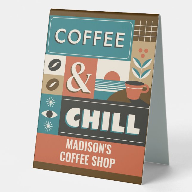 Custom Text Colourful Coffee Quotes (Front)