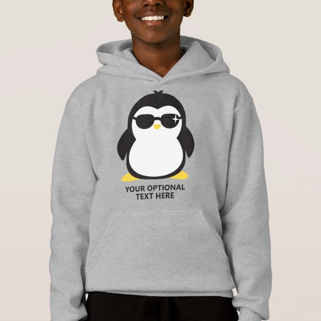 Custom text cool penguin shirts (Front)