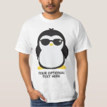 Custom text cool penguin shirts<br><div class="desc">See my store for more animal illustration items.</div>