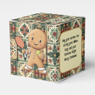 Custom text Crumbly Christmas Rally Gingerbread Favour Box