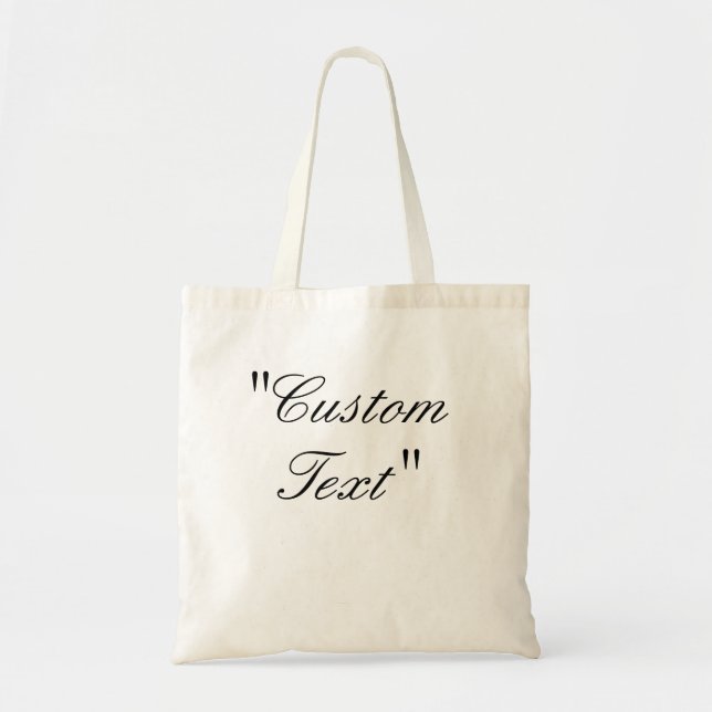 Custom Text, Customised Bag, Custom Bag, Custom Tote Bag (Front)
