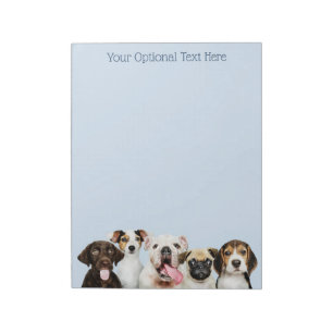 Custom text Cute Puppies Notepad