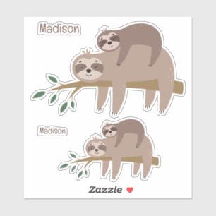 Custom Text Cute Sloth