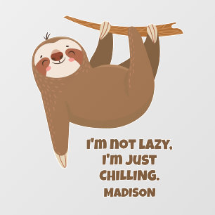 Custom Text Cute Sloth