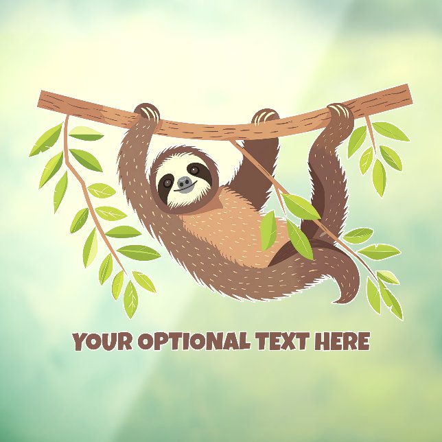 Custom Text Cute Sloth (Sheet 3)
