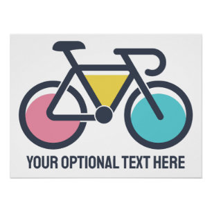 Custom Text Cycling Poster