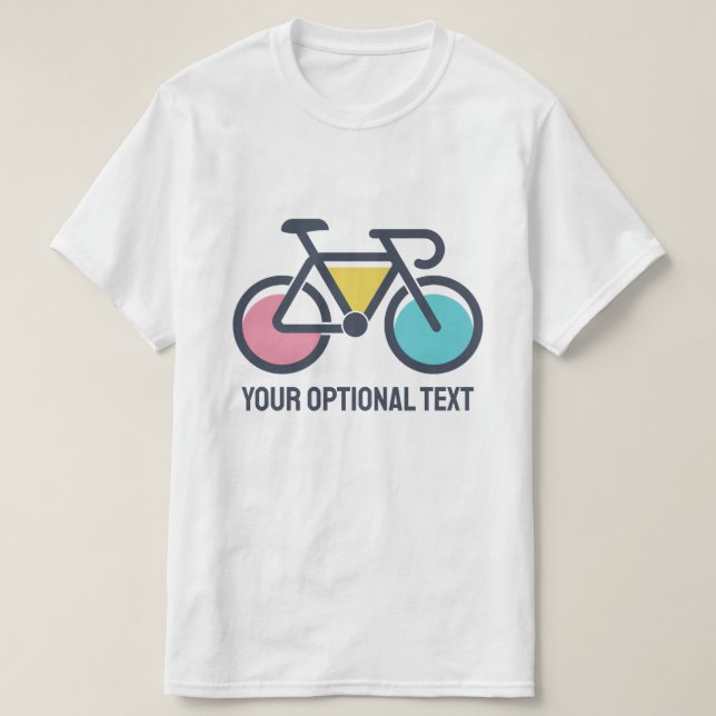 Custom Text Cycling T-Shirt (Design Front)