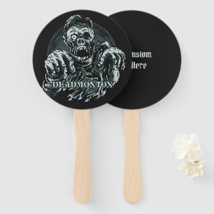 Custom text DEADMONTON fan set