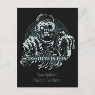 Custom text DEADMONTON postcard