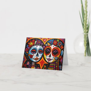Custom text 💀 Día de Muertos Holiday Card