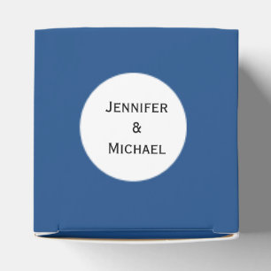 Custom Text Dice Gift Box   Blue & White Template