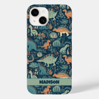 Custom Text Dinosaur Pattern