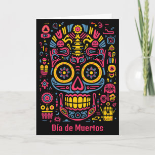Custom text 💀  doodle style Día de Muertos Card