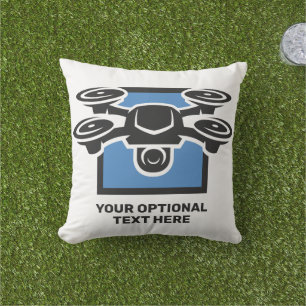 Custom Text Drone Cushion