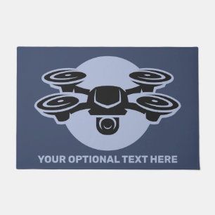 Custom Text Drone Doormat