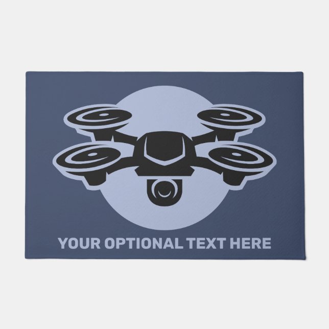 Custom Text Drone Doormat (Front)