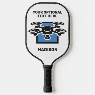 Custom Text Drone Pickleball Paddle