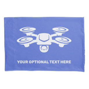 Custom Text Drone Pillowcase