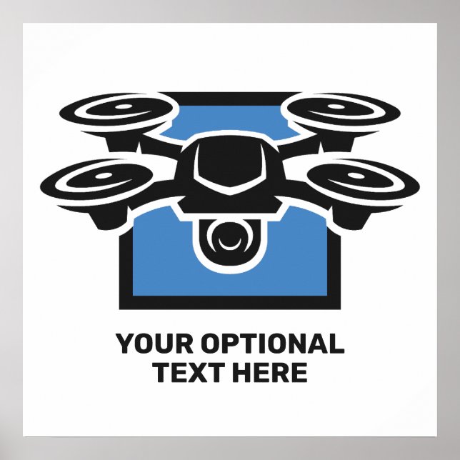 Custom Text Drone Poster (Front)