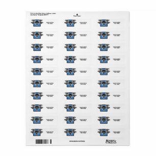 Custom Text Drone Return Address Label